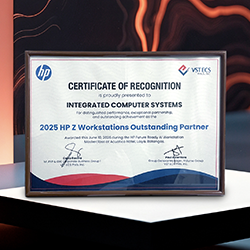 ICS Recognized as 2025 HP Z Workstations Outstanding Partner